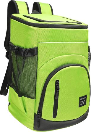 30L Рюкзак-холодильник великий, витокостійкий ізольований рюкзак для пікніка для чоловіків та жінок, термо-холодильник для пляжу, кемпінгу, відпочинку на природі, риболовлі, зелений