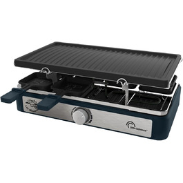 Ракета для фондю та грилю Raclette від Little Balance, прямокутна, 8 персон, 1400 Вт, дизайн 'Перець'