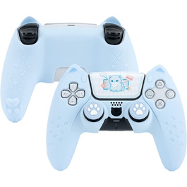 Протиковзкий чохол GeekShare для контролера PS5 синій