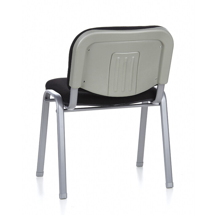 Крісло для відвідувачів / Конференційне крісло / Комплект з 4 крісел XT 600 срібного / чорного кольору hjh OFFICE