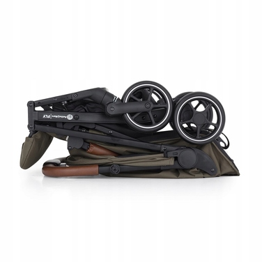 Легка компактна прогулянкова коляска PETITE&MARS FLY, колір Mature Olive (оливковий)