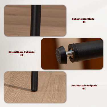 Стілець для обідньої зони HOMCOM з м'яким оббивкою, ергономічною формою сидіння, металевими ніжками та підставкою для ніг, бежевого кольору.