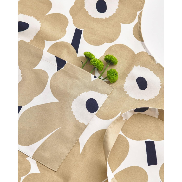 Фартух Marimekko Pieni Unikko 84 x 85 - білий, бежевий, темно-синій