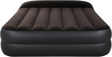Надувний матрац-ліжко AVENLI для 2 осіб, 203x152x46 см, з інтегрованою помпою, флаокована поверхня, для дому та кемпінгу
