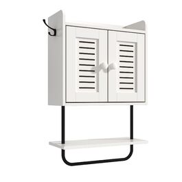 Підвісна поличка Relaxdays з тримачем для рушників