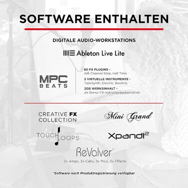 M-Audio Air 192|6: USB аудіоінтерфейс для професійного запису (2 XLR/Line входи, софт в комплекті)