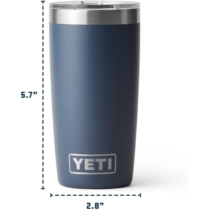 Термос YETI Rambler з кришкою MagSlider, 296 мл, колір Moon Dust