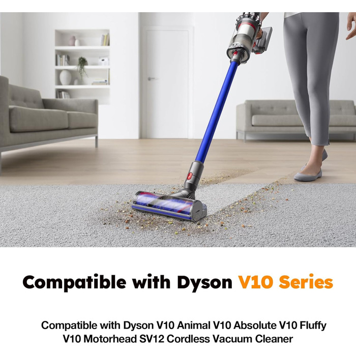 Змінна батарея 6000 мАг для Dyson V8 Absolute/Animal/Fluffy/Motorhead SV10