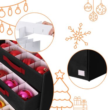 Коробка для зберігання новорічних кулі