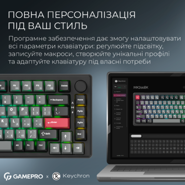 Бездротова механічна клавіатура GamePro Asgard Yord (MK266BK)