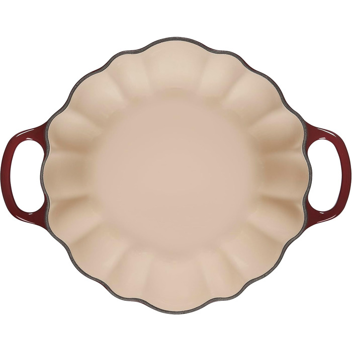 Le Creuset Cocotte Rhone, горщик з емальованого чавуну, 4 л, білий з мідним ручками