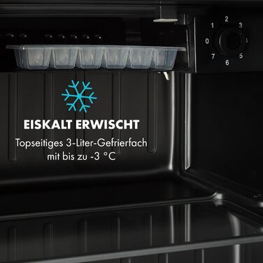 Холодильник Klarstein Neo: міні-холодильник для напоїв та догляду за шкірою, 46 л, чорний