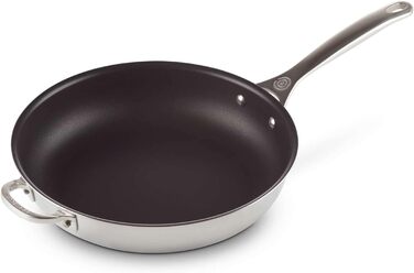 Сковорода LE CREUSET з нержавіючої сталі 3-шарова, 28 см, з антипригарним покриттям