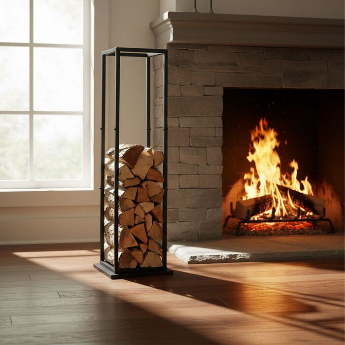 Стійка для дров Relaxdays з металу