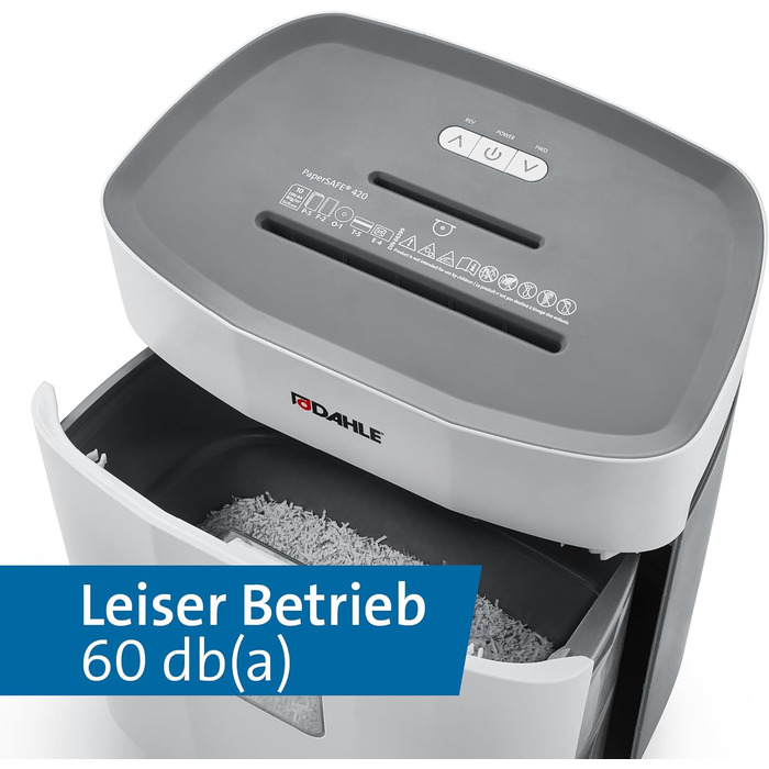 Шредер Dahle PaperSAFE PS 240: безпечне знищення документів, P4, 10 аркушів, сірий