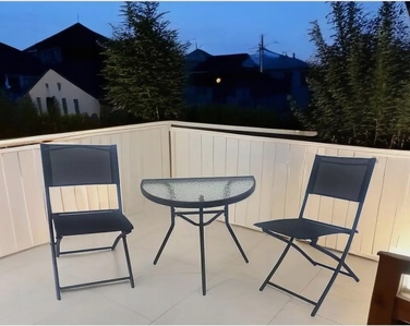 Комплект садових меблів Atos, метал, чорний, 3 предмети