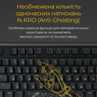 Механічна клавіатура Ducky One 3 TKL Cherry MX Blue RGB Black UA