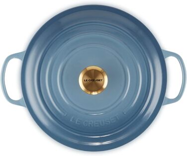 Сковорода Le Creuset Signature з чавуну з кришкою, Ø 20 см, 2,4 л, Chambray
