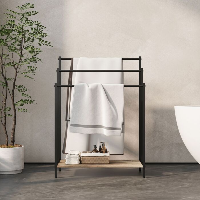 Підставка для рушників з полицею Relaxdays