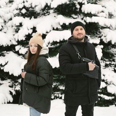 Електричний грієчка для рук EXTSUD 10000mAh: портативний зарядний пристрій, Powerbank, подарунок на зиму для чоловіків та жінок сірого кольору