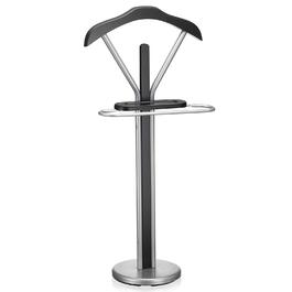 Стійка для одягу IDIMEX Fabio з вішалкою та полицею, чорна - безшумний дворецький, бутлер для одягу