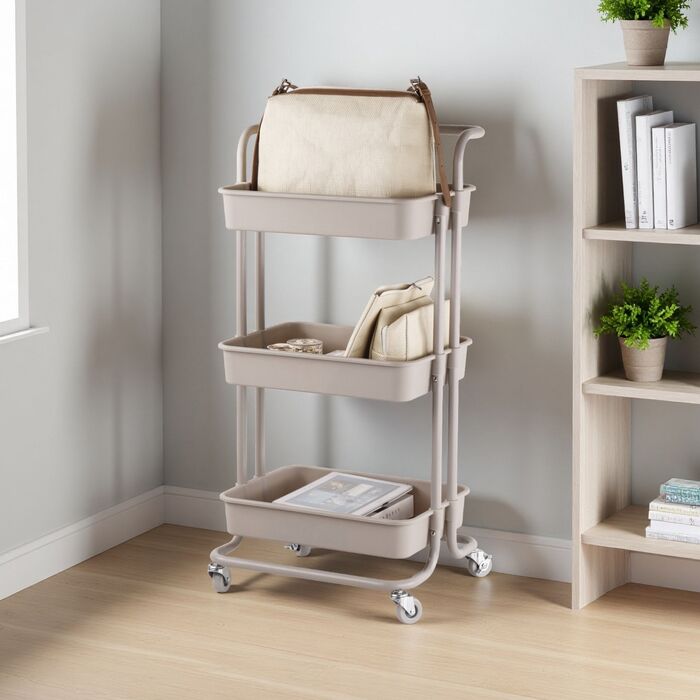 Трьох'ярусна візок Relaxdays