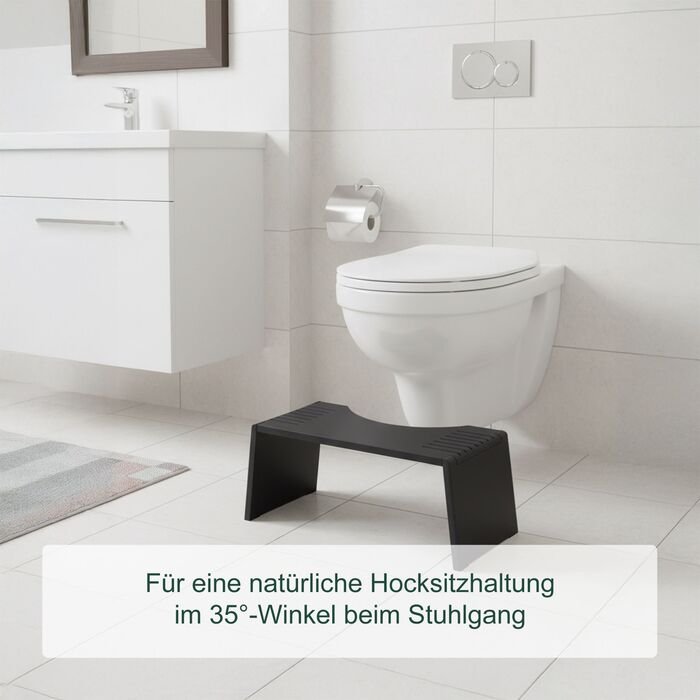 Складаний табурет для туалету Relaxdays з бамбука