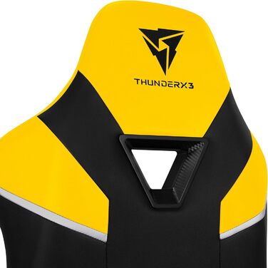 Ігрове крісло ThunderX3 TC5, ергономічне, до 150 кг, чорний/жовтий