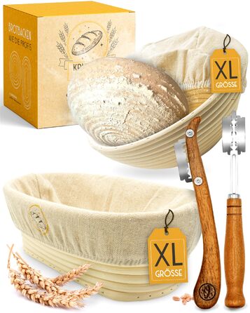 Набір для заквашування хліба Krustenzauber: 2 гнізда для бродіння, 600 мл закваски, аксесуари для випічки