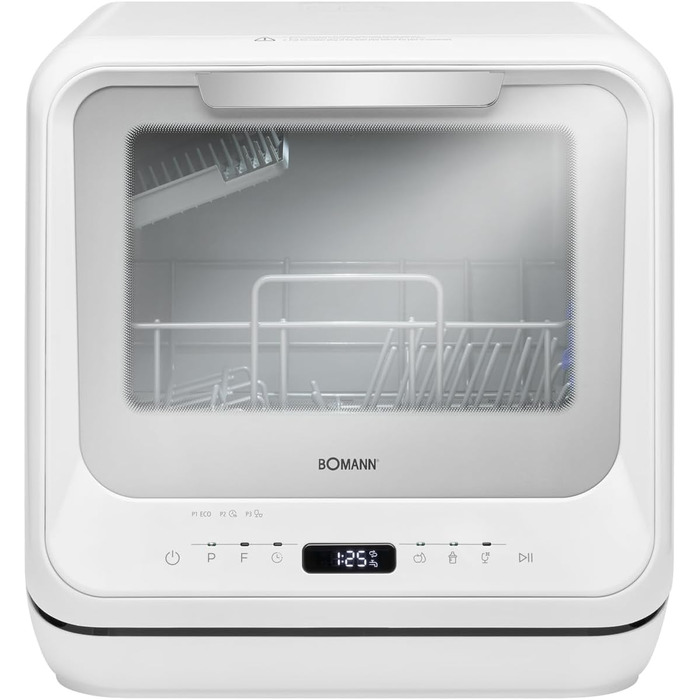 Посудомийна машина Bomann® TSG 5704: компактна, для кемпінгу, з підключенням/без, 36-70°C, 6 програм, 42 см