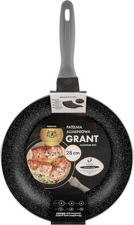 Сковорода Karl Hausmann Induktion Ø20 см з антипригарним покриттям з граніту. Підходить для всіх типів плит, включаючи газові. Без PTFE та PFOA.