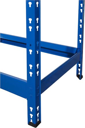 Металева стійка для шин 179x130x50 см, блакитна - 8-12 шин | Стійка для шин, стелаж для гаража, підвалу
