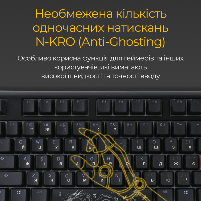 Механічна клавіатура Ducky One 3 TKL Cherry MX Blue RGB Black UA