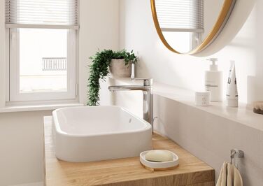 Змішувач для ванної кімнати Hansgrohe Vernis Blend з витягнутим виливом, 190 мм, хром, економія води EcoSmart