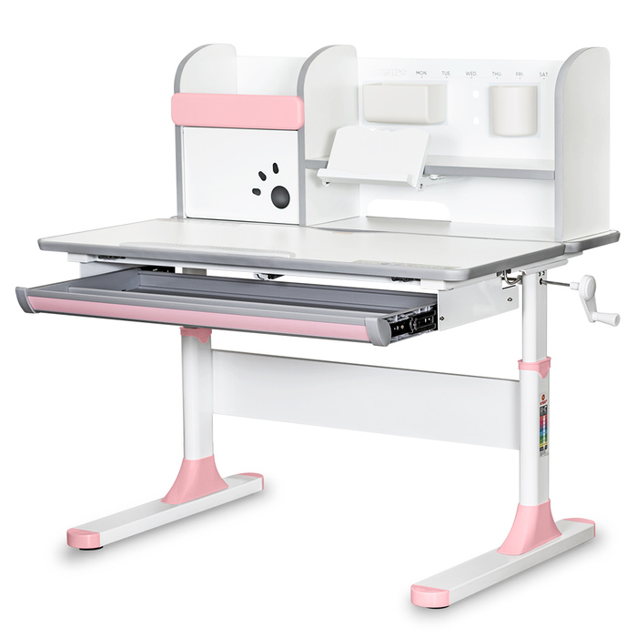 Дитячий стіл Mealux Edmonton Multicolor PN з полицею (арт. BD-610 W/MC + PN з полицею)