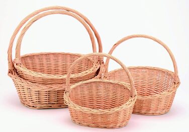 Подарунковий кошик KretaNatura, плетений кошик, подарунковий кошик, середній (38x30x34 см)