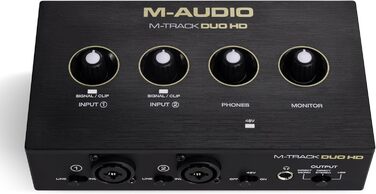 Аудіоінтерфейс M-Audio M-Track Duo для запису, стрімінгу та подкастів - 2 XLR/Line входи, 192kHz, з програмним забезпеченням