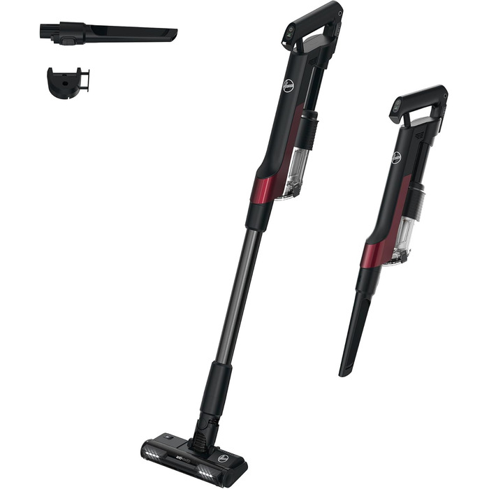 Пилосос Hoover HF201H 011 для твердих підлог, чорний/малиновий, HF2 Home Hard Floor