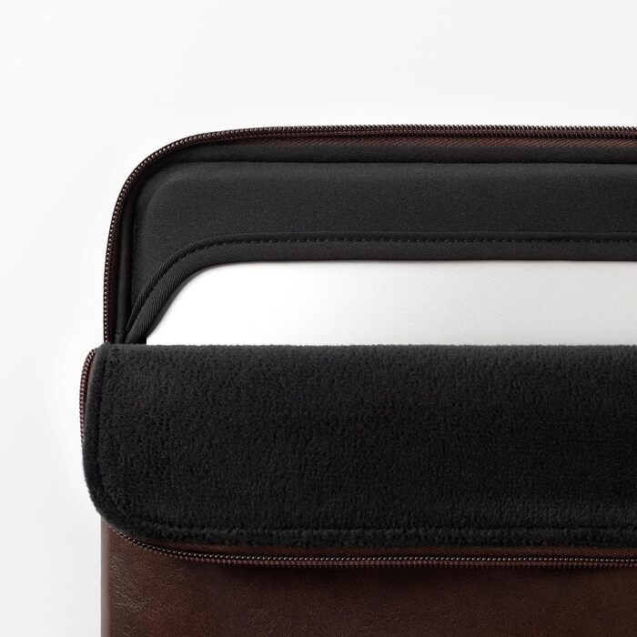 Захисний чохол-папка Comfyable Slim з PU-шкіри для MacBook Air та Pro 13/13.3/14 дюймів (M1, M2, M3, M4, M5, 2021-2026), колір Briarwood