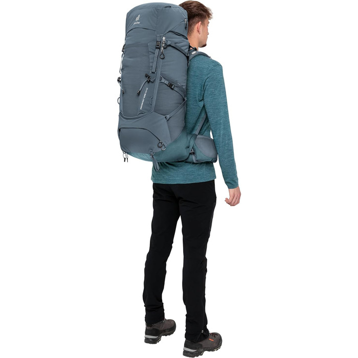 Туристичний рюкзак deuter Aircontact Core 50+10 л, графітовий, модель 2024, для трекінгу