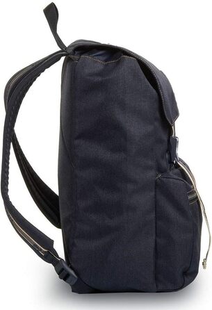 Рюкзак Invicta JOLLY DENIM, денім, для офісу, навчання, подорожей, відділення для ноутбука 13'', італійський дизайн, синій Smoke Blue