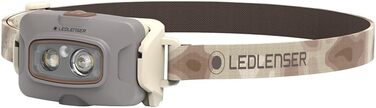 Налобний ліхтар Ledlenser HF4R Signature, акумуляторний, 600 люмен, RGB, IP68, пісочний колір, для активного відпочинку