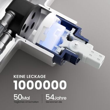 Змішувач для кухні CECIPA з висувним душем, високий вилив, 360° поворот, хром