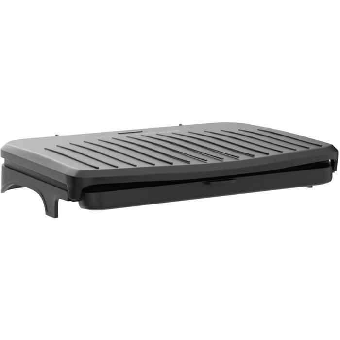 Електричний гриль George Foreman 25820, універсальна антипригарна плита, тостер, швидкий нагрів, чорний, великий