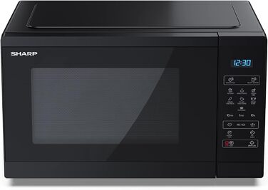 Мікрохвильова піч SHARP YC-MS252AE-B, 900 Вт, 11 режимів, функція розморожування, чорна