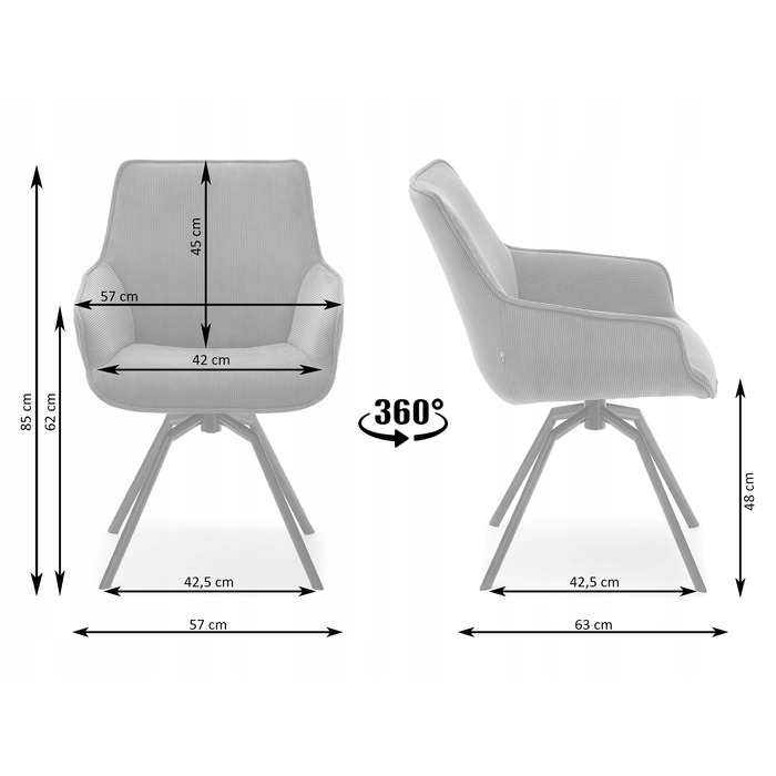 Стілець Mebel-Partner, тканина, бежевий, 1 шт.