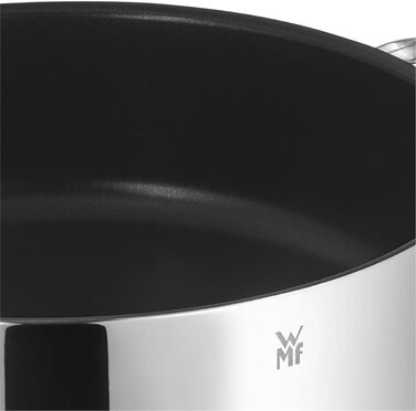 Сковорода для тушкування WMF Devil 28 см з кришкою, 5л, Cromargan нержавіюча сталь з покриттям, для духовки