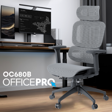 Крісло офісне OfficePro Skyline OC680-B-G-G
