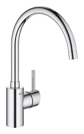 Змішувач кухонний GROHE Concetto з висувним душем, поворотний 360°, хром - 31483002