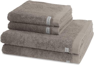 Набір рушників Ross Uni-Walk Sinfonie 4009, 4 шт, бежевий: 2 рушники для рук 50x100 см, 2 банних рушники 70x140 см